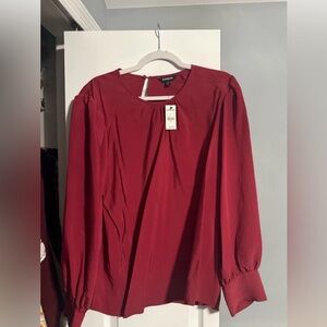 Express Women's Deep Red Blouse